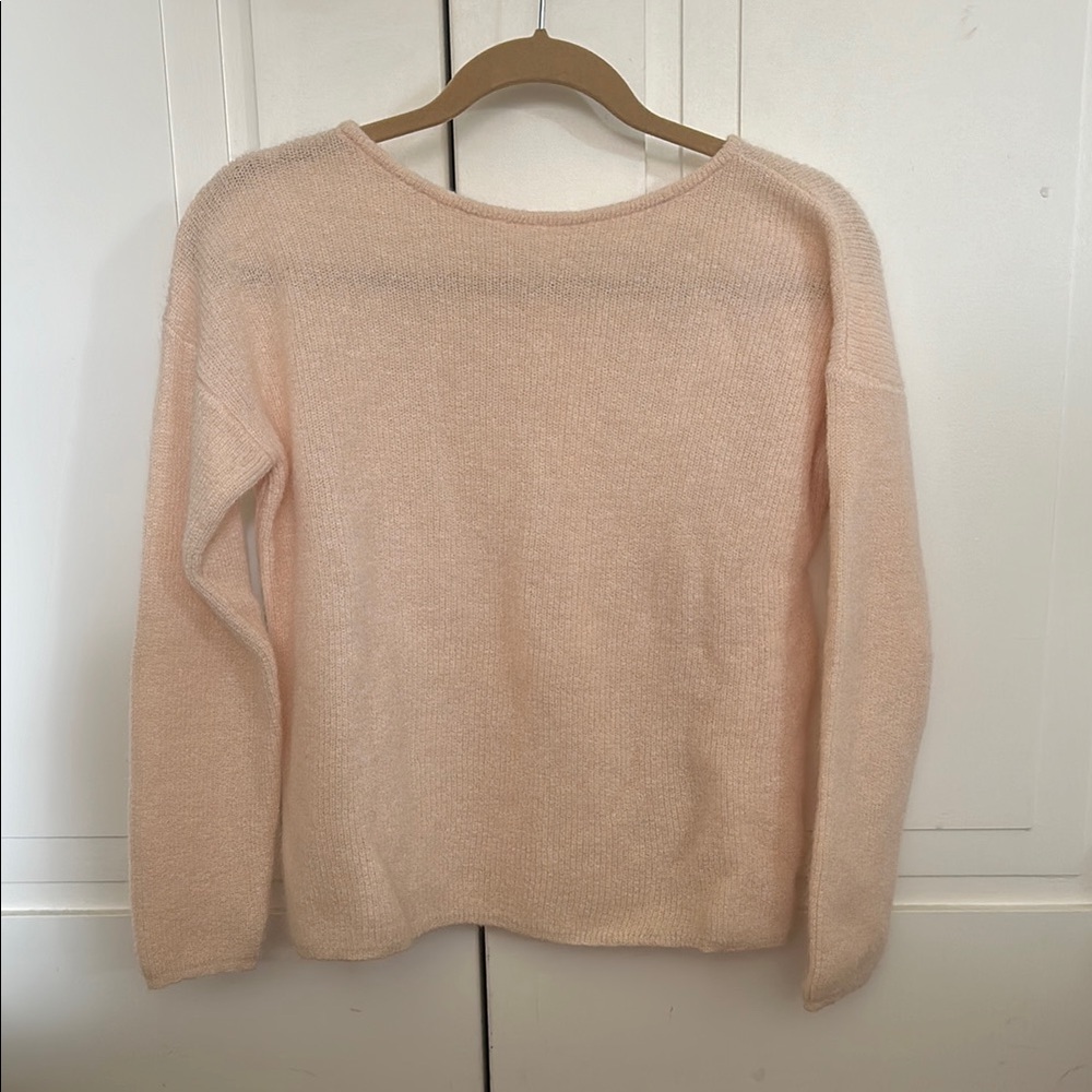 Sezane Blush Mohair/Alpaca Sweater, Size Small